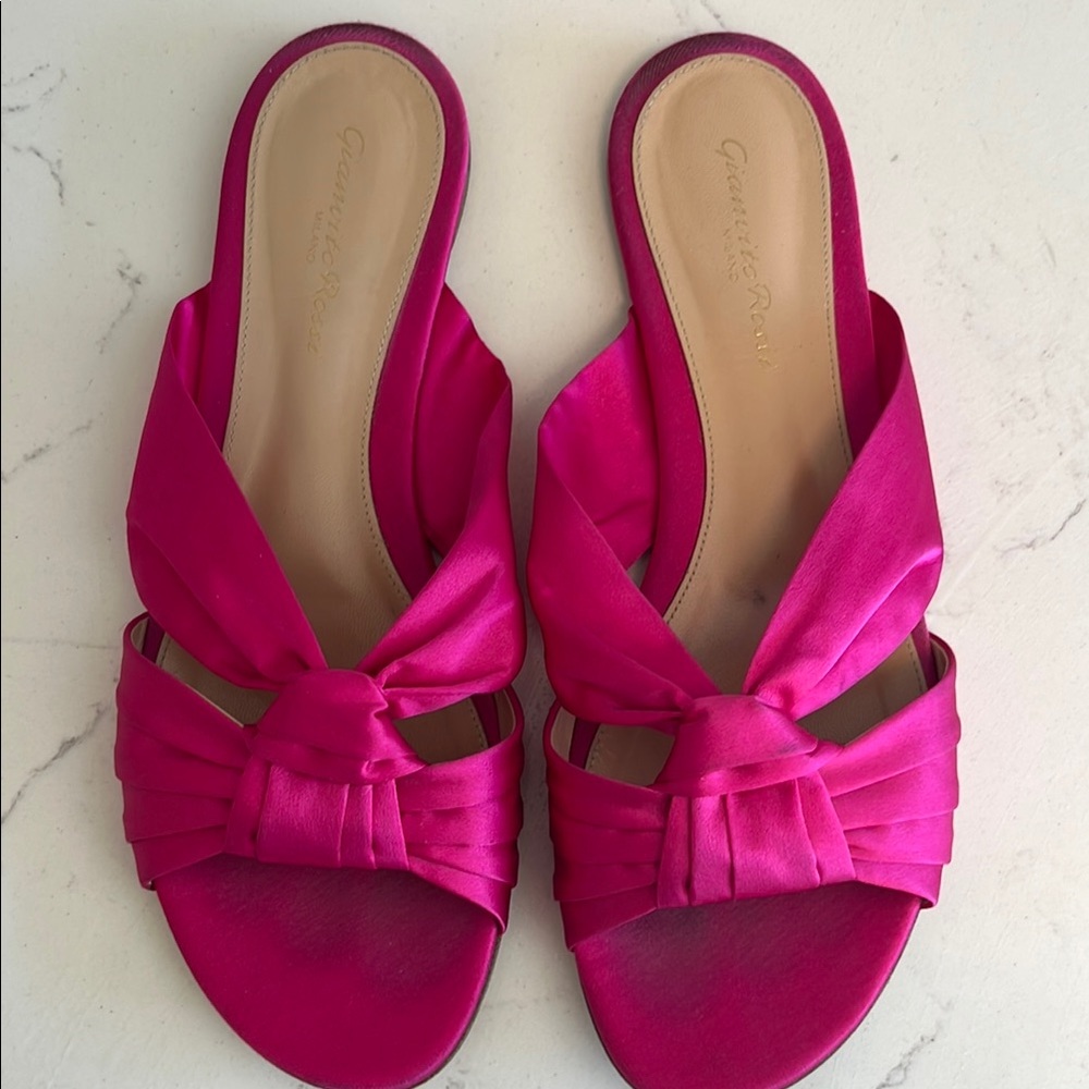Gianvito Rossi Blair Satin Sandals
